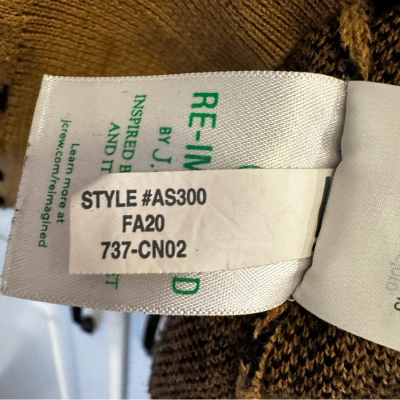 J. Crew Teddie 100% Cotton Sweater Leopard Print Sweater. Size M. - Picture 5 of 9